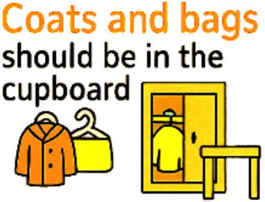 Coats and bags storage rule