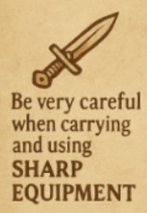 Sharp equipment safety