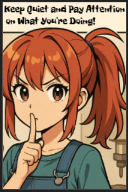 Keep quiet and focused